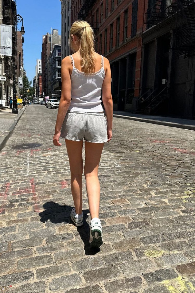 Short Jogging Brandy Melville Summer Grise | JEH-36605202